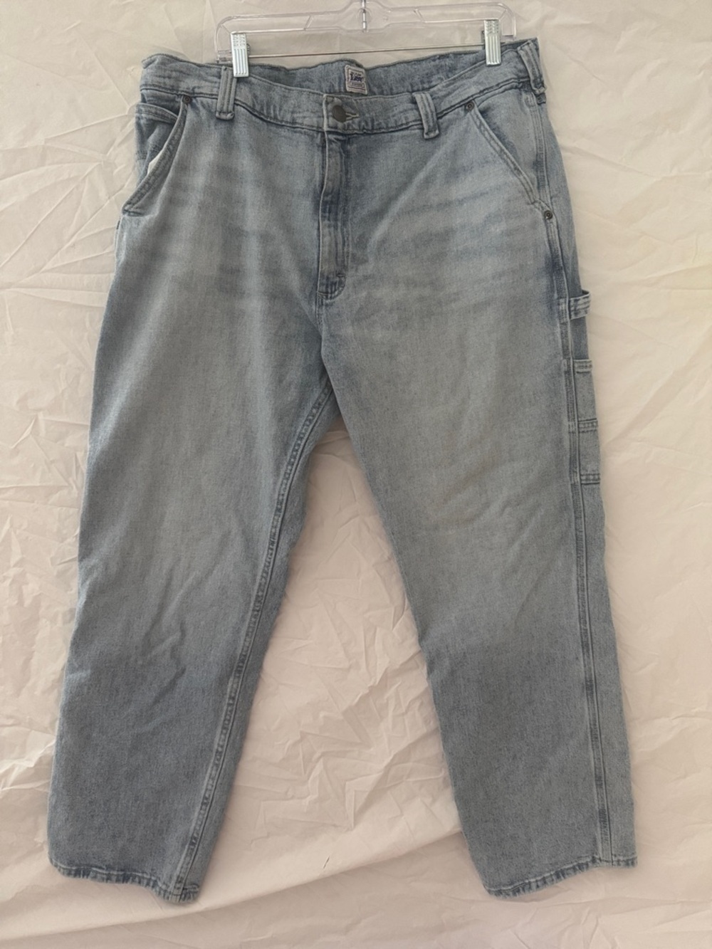 Vintage Lee Relaxed Fit Light Wash Blue Carpenter Jeans